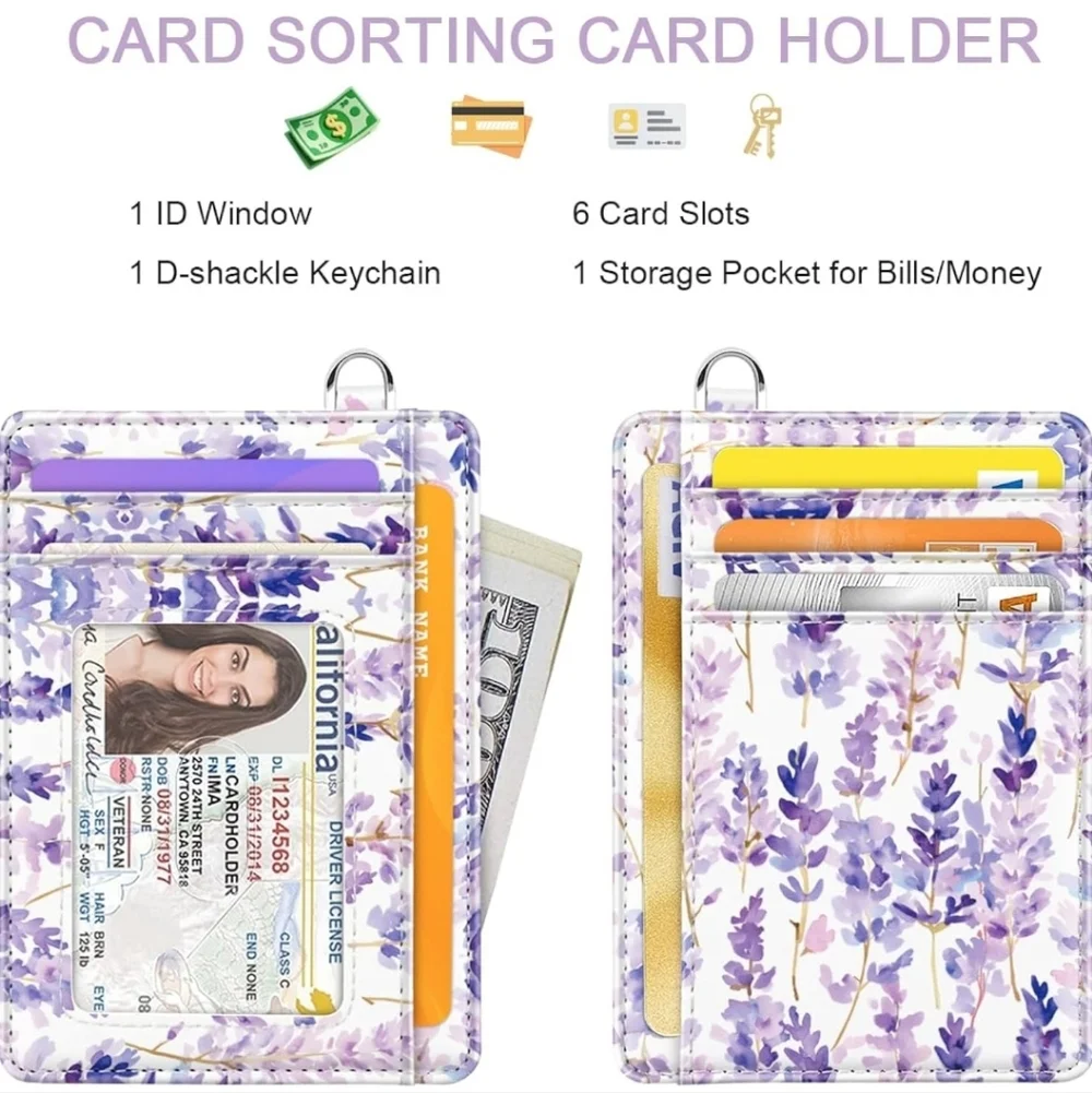 Lavender Floral Card Holder